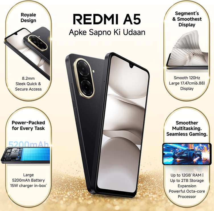 Redmi A5 3GB 64GB Activated Mix Colour