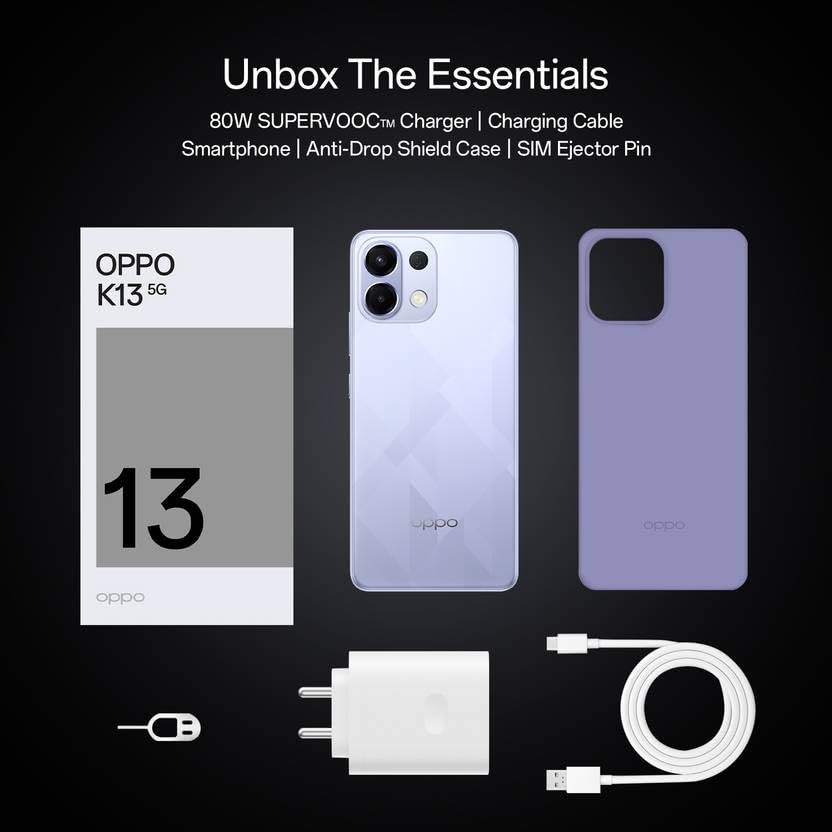 Oppo K13 5G (Prism Black, 8GB RAM 128GB Storage)