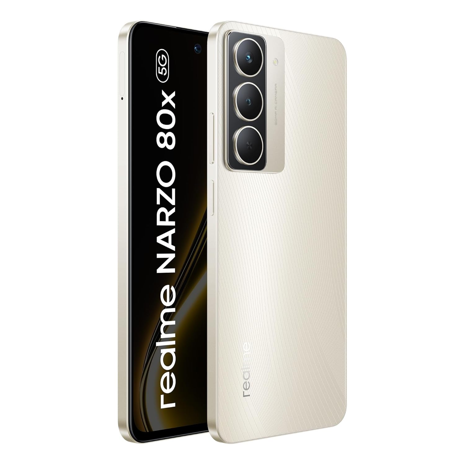 realme NARZO 80x 5G (Sunlit Gold,6GB+128GB) | Dimensity 6400 5G Chipset | 6000mAh Long-Lasting Battery | 45W Fast Charge | 120Hz Eye Comfort Display | IP69 Top-Tier Waterproof