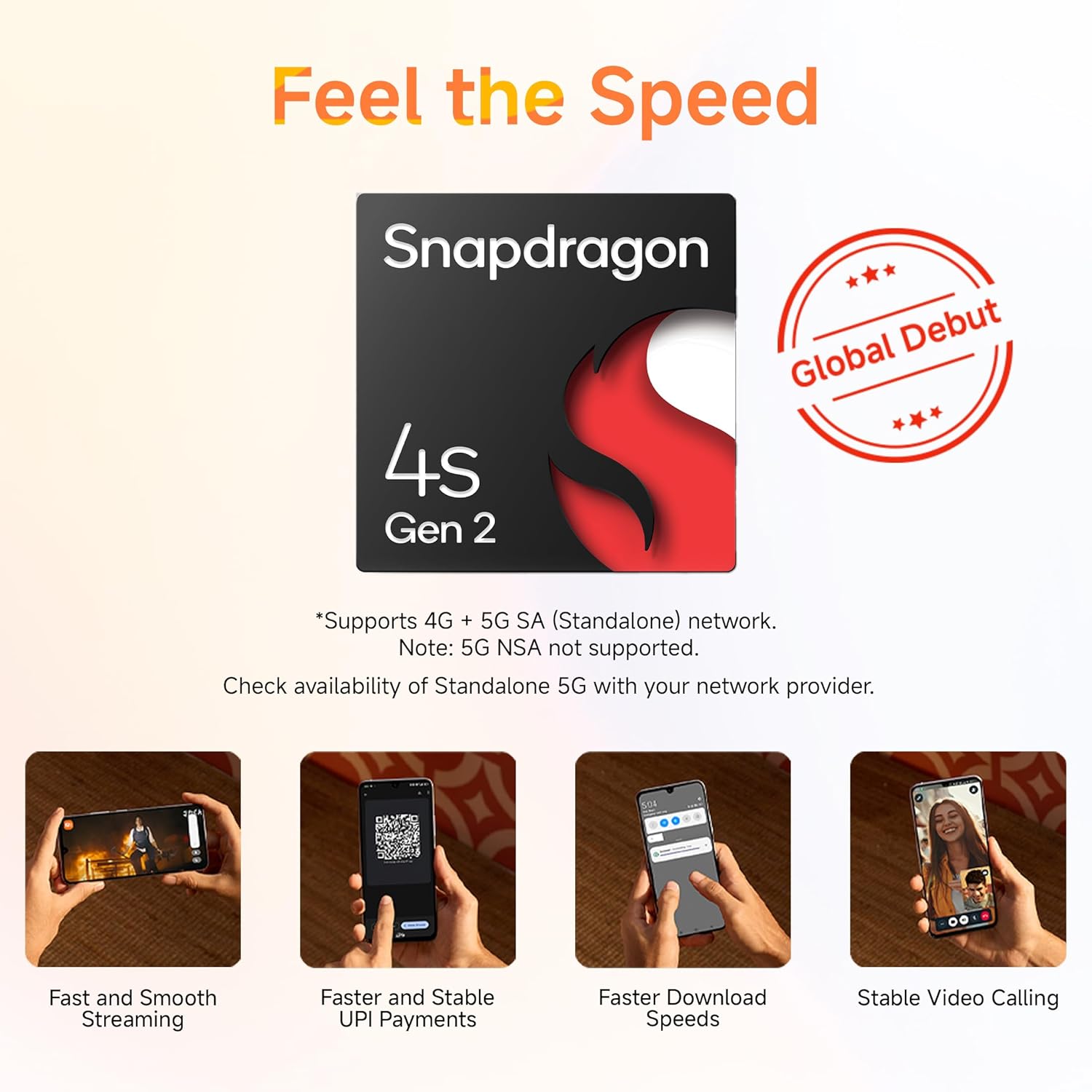 Redmi A4 5G (Starry Black, 6GB RAM, 128GB Storage) | Global Debut SD 4s Gen 2 | Segment Largest 6.88in 120Hz | 50MP Dual Camera | 18W Fast Charging