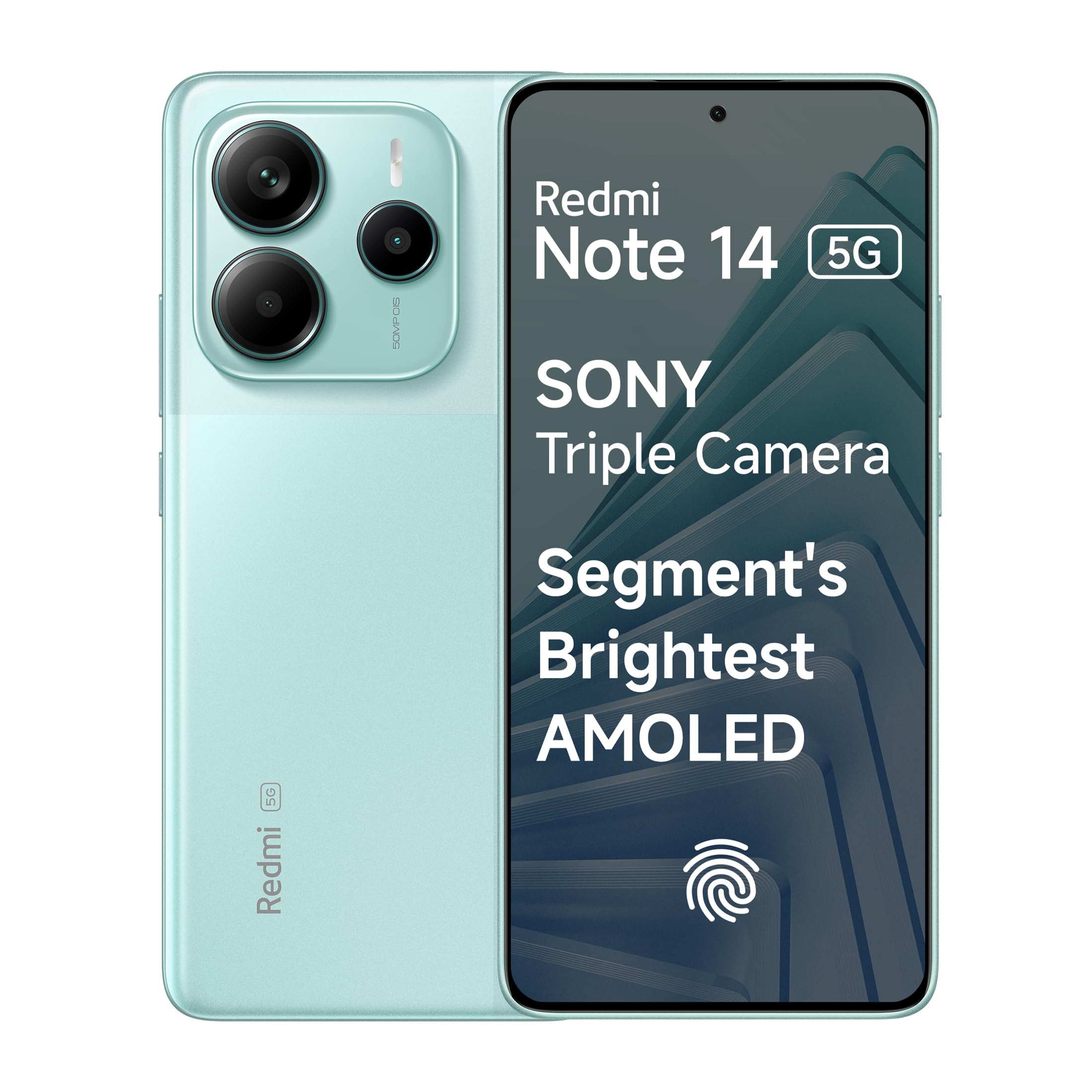 Redmi Note 14 5G (Titan Black, 6GB RAM 128GB Storage) | Global Debut MTK Dimensity 7025 Ultra | 2100 nits Segment Brightest 120Hz AMOLED | 50MP Sony LYT 600 OIS+EIS Triple Camera