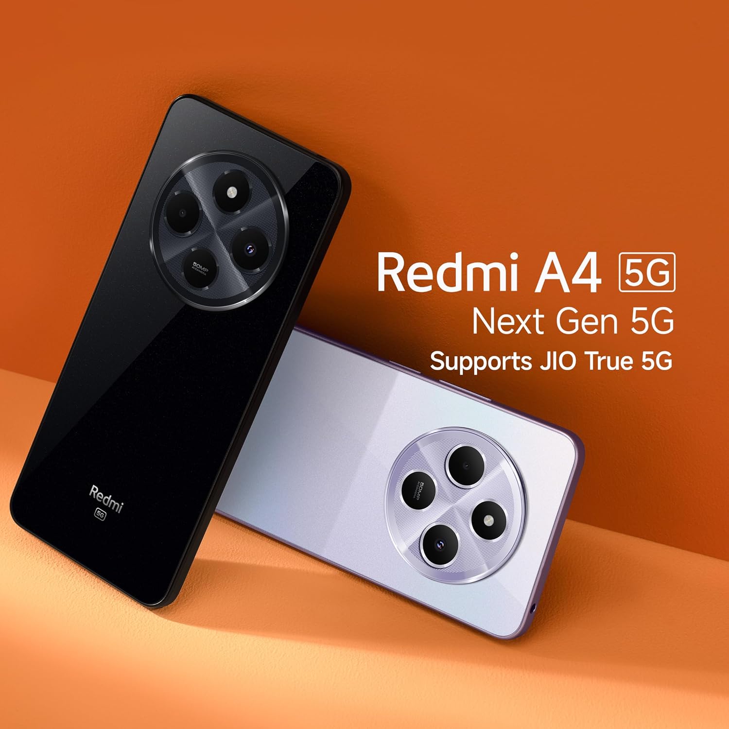Redmi A4 5G (Starry Black, 6GB RAM, 128GB Storage) | Global Debut SD 4s Gen 2 | Segment Largest 6.88in 120Hz | 50MP Dual Camera | 18W Fast Charging