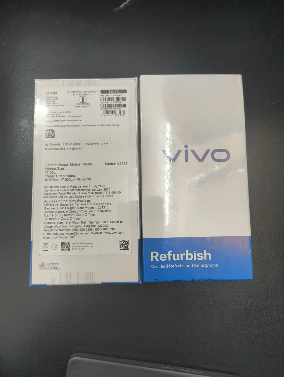 Vivo Refurbished T3x 5G 6GB 128 ROM Mix Colour With 1 Year Brand  Warranty.