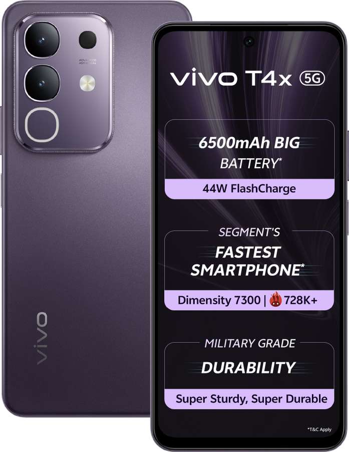 Vivo T4X 6GB 128GB pronto Purple