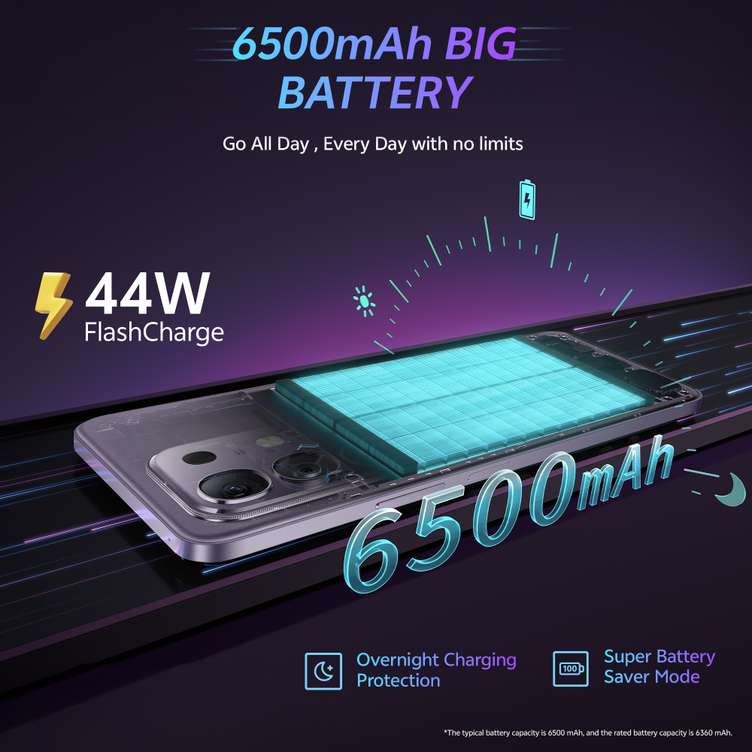 Vivo T4X 6GB 128GB pronto Purple