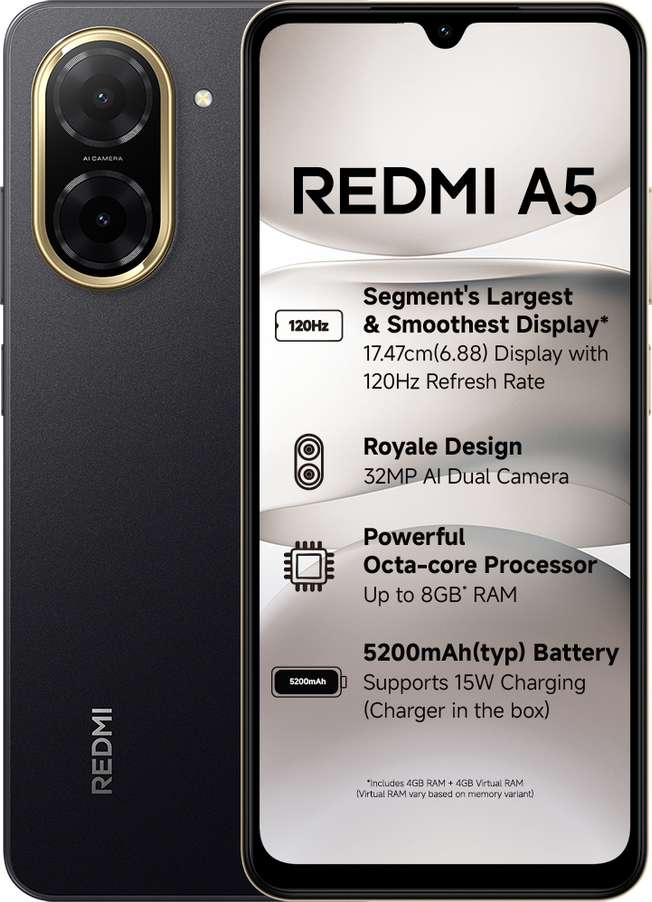 Redmi A5 3GB 64GB Activated Mix Colour
