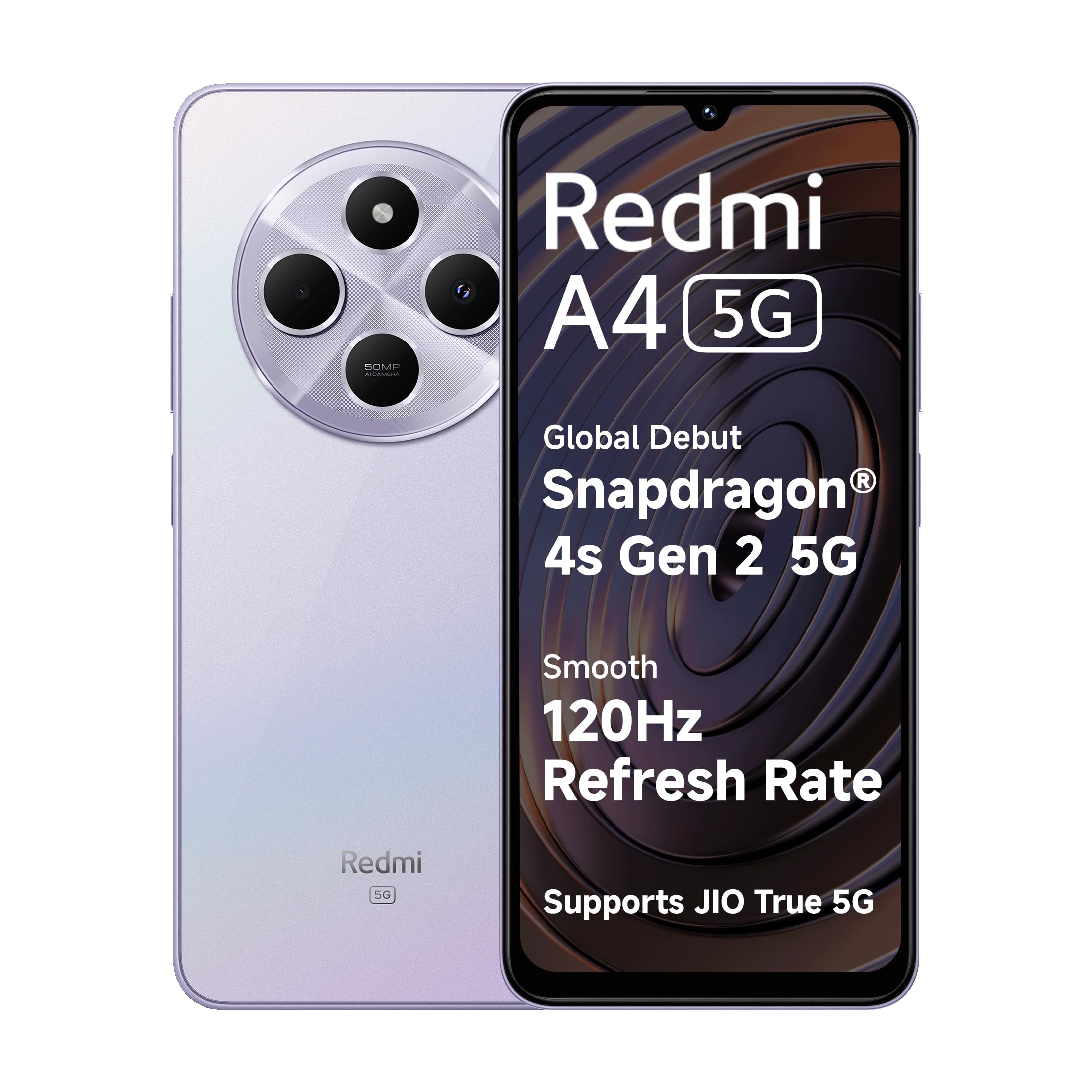 Redmi A4 5G (Starry Black, 6GB RAM, 128GB Storage) | Global Debut SD 4s Gen 2 | Segment Largest 6.88in 120Hz | 50MP Dual Camera | 18W Fast Charging