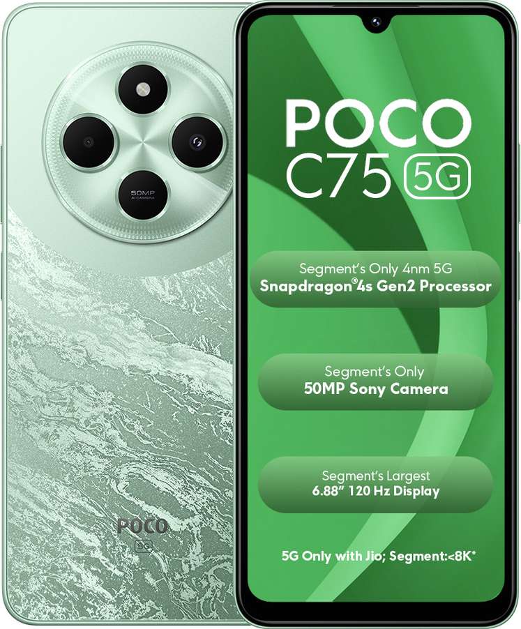 Poco C75 5G 4GB 64GB Enchanted Green
